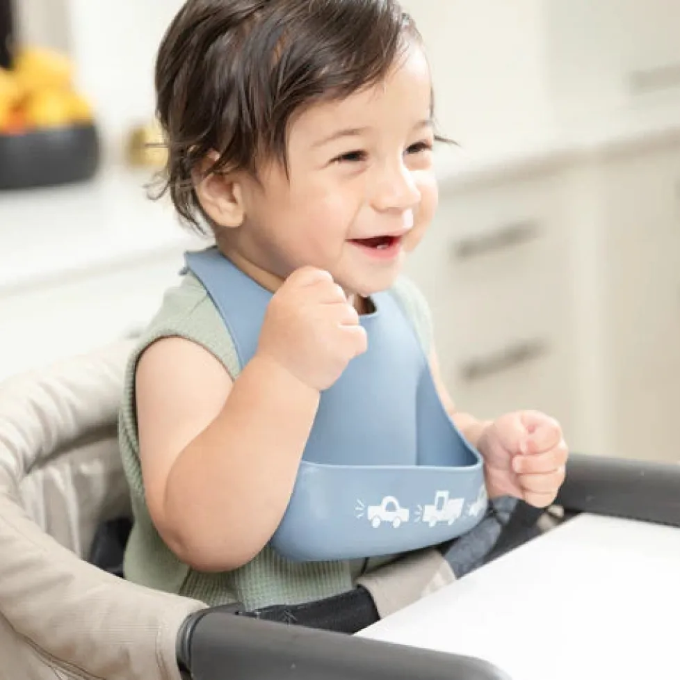 Bella Tunno Little Bites Starter Bib: Traffic Jam