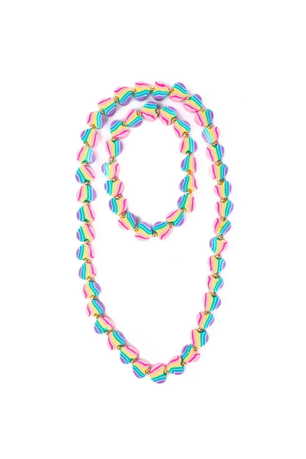 Great Pretenders Necklace and Bracelet Set: Heart of Many Colors