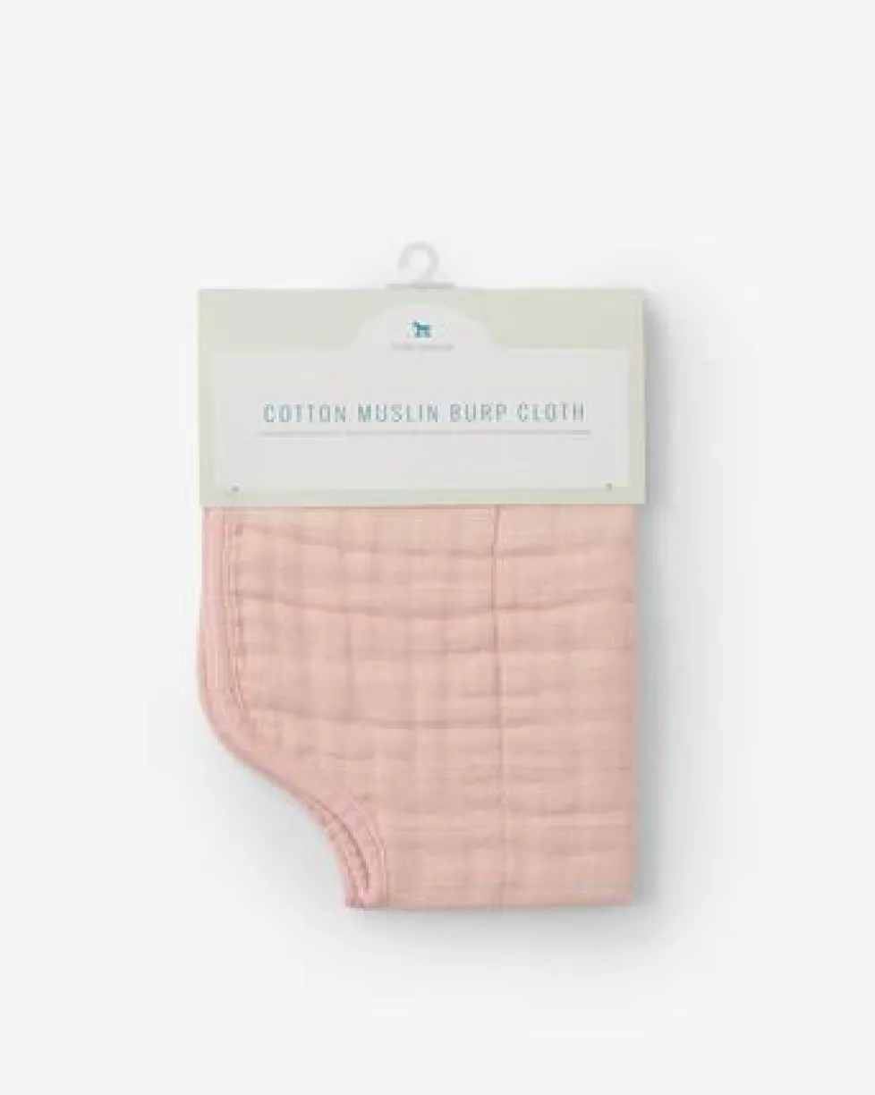 Little Unicorn Cotton Muslin Burp Cloth Rose Petal