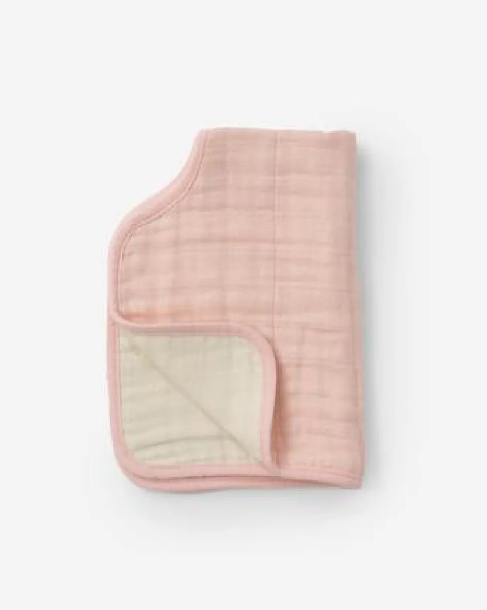 Little Unicorn Cotton Muslin Burp Cloth Rose Petal