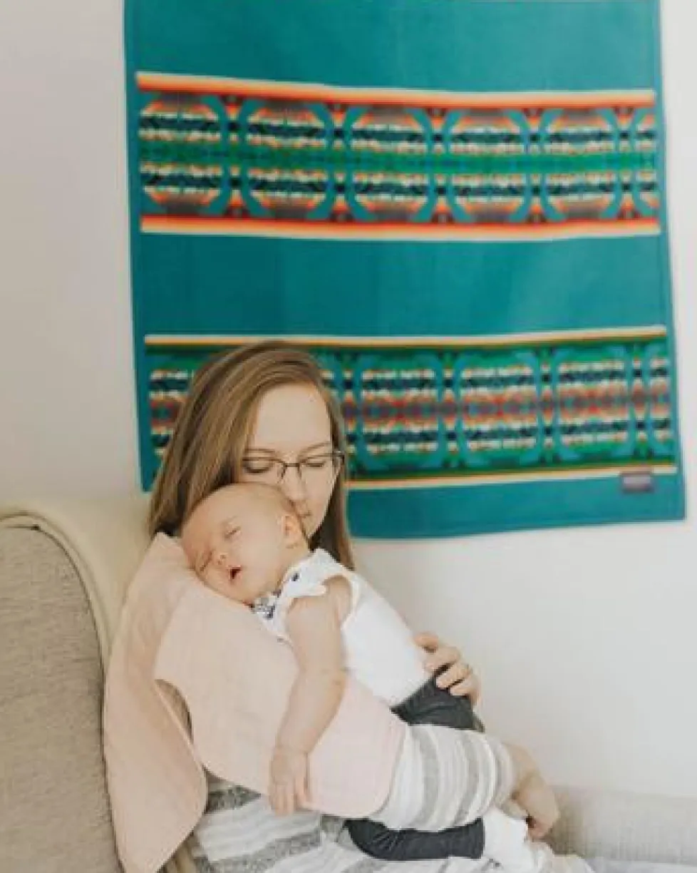 Little Unicorn Cotton Muslin Burp Cloth Rose Petal