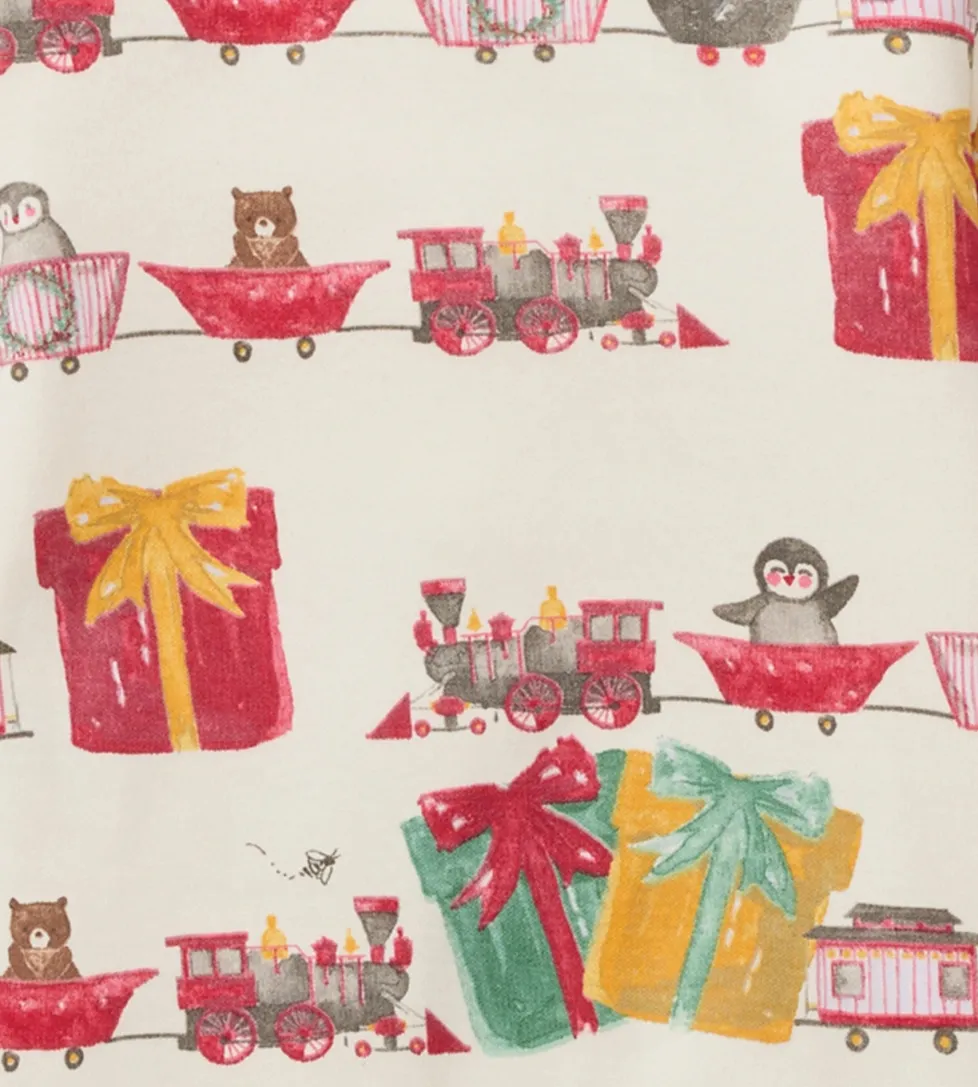 Burt's Bees Organic Two-Piece Pajamas Holiday Toy Train