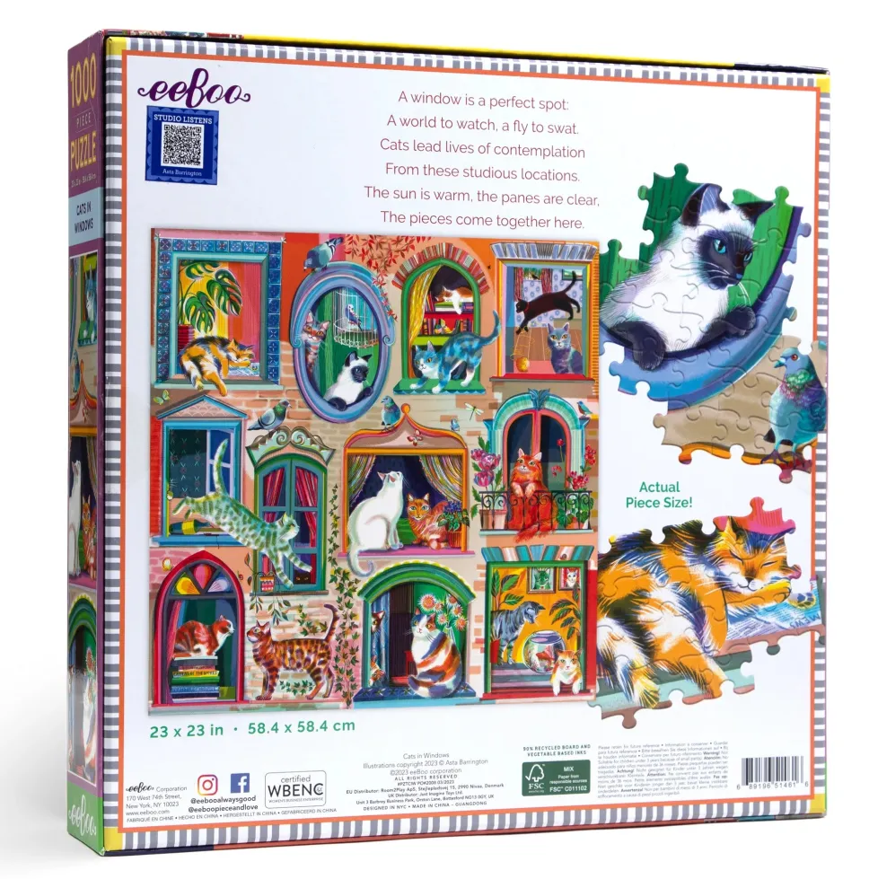eeBoo 1000 Piece Puzzle Cats in Windows