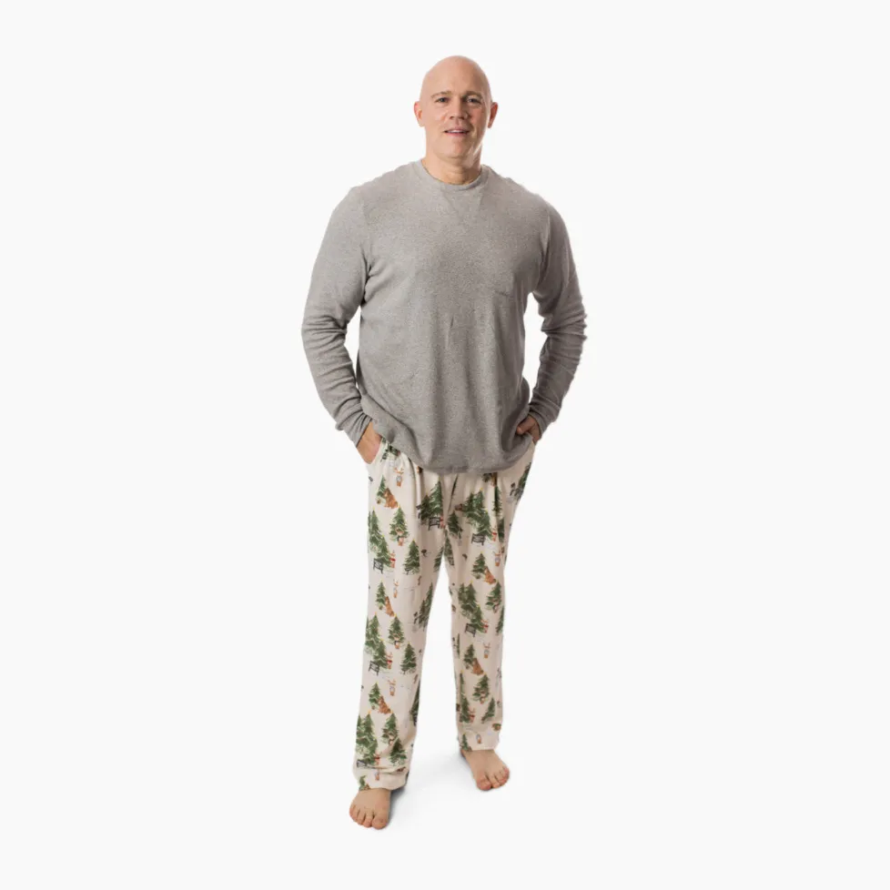 Burt's Bees Organic Adult Pajamas Christmas Tree Farm
