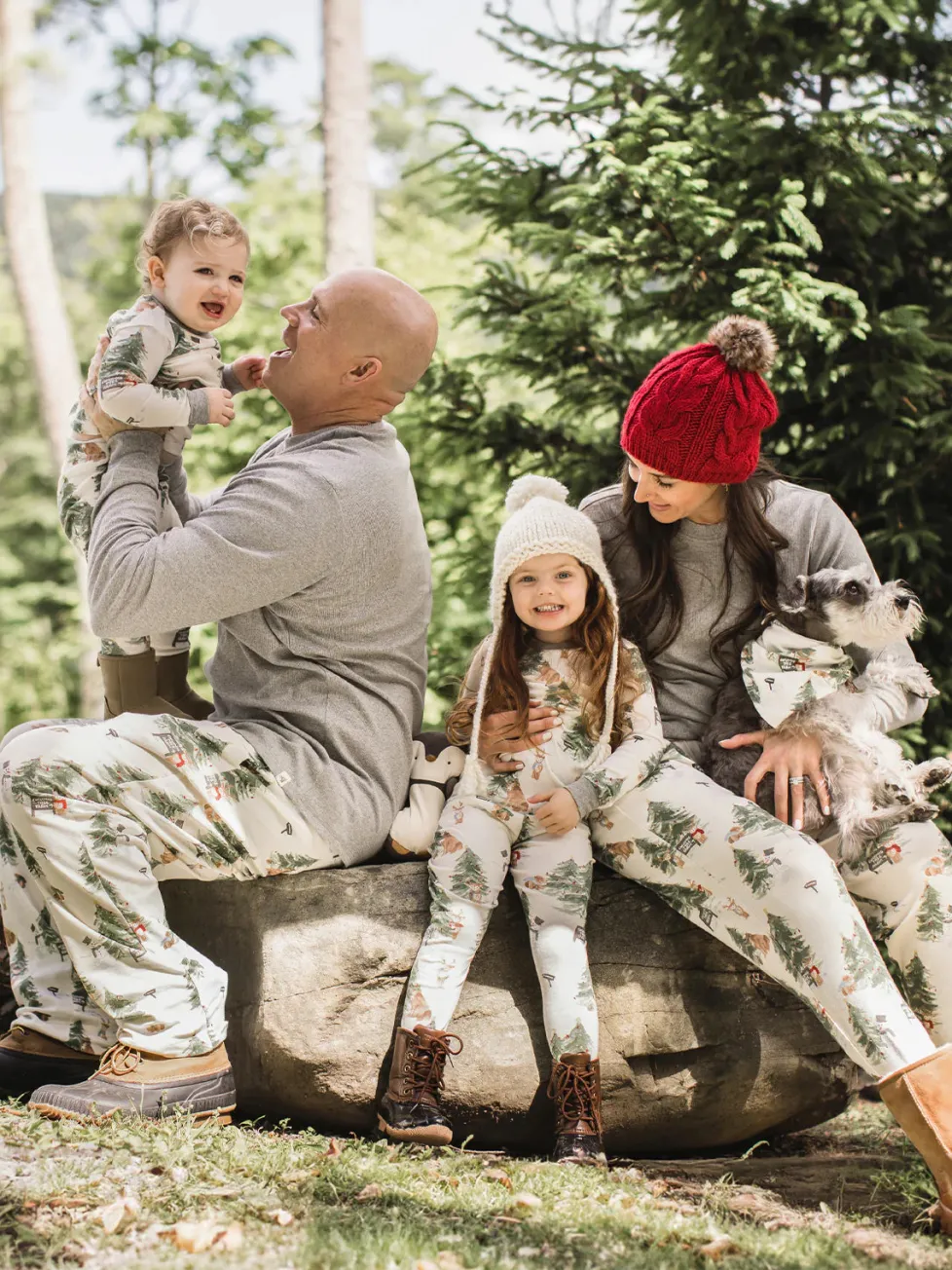 Burt's Bees Organic Adult Pajamas Christmas Tree Farm