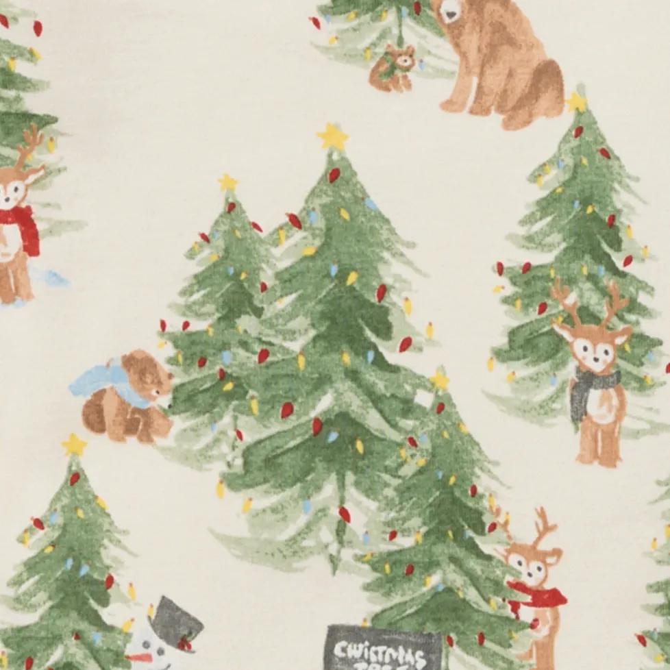 Burt's Bees Organic Adult Pajamas Christmas Tree Farm
