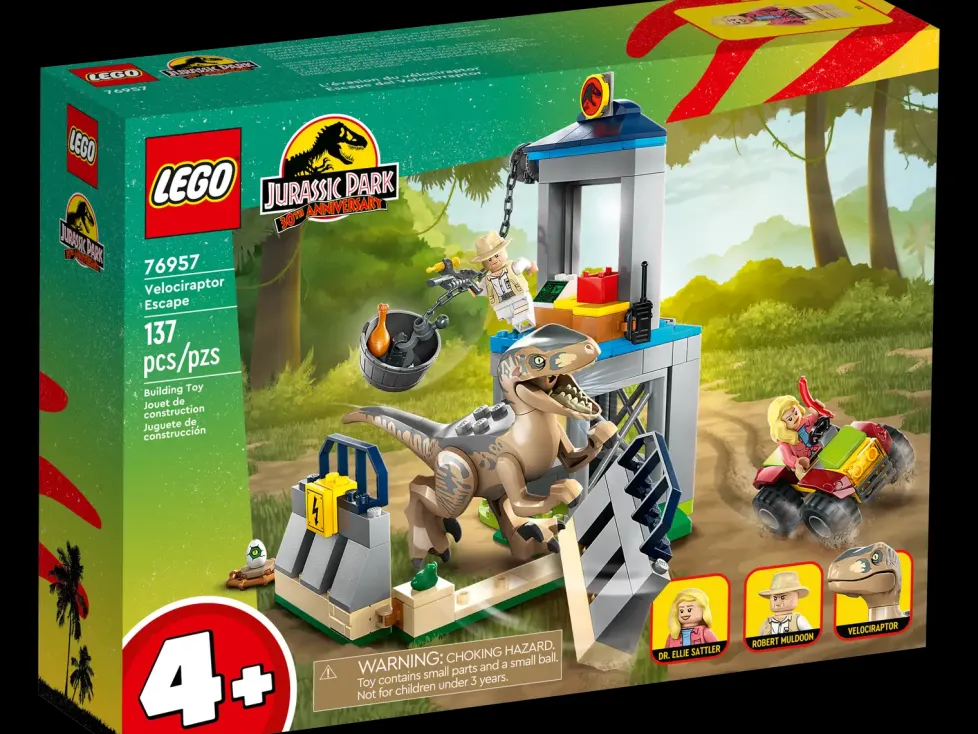 LEGO® Jurassic Park Velociraptor Escape 76957