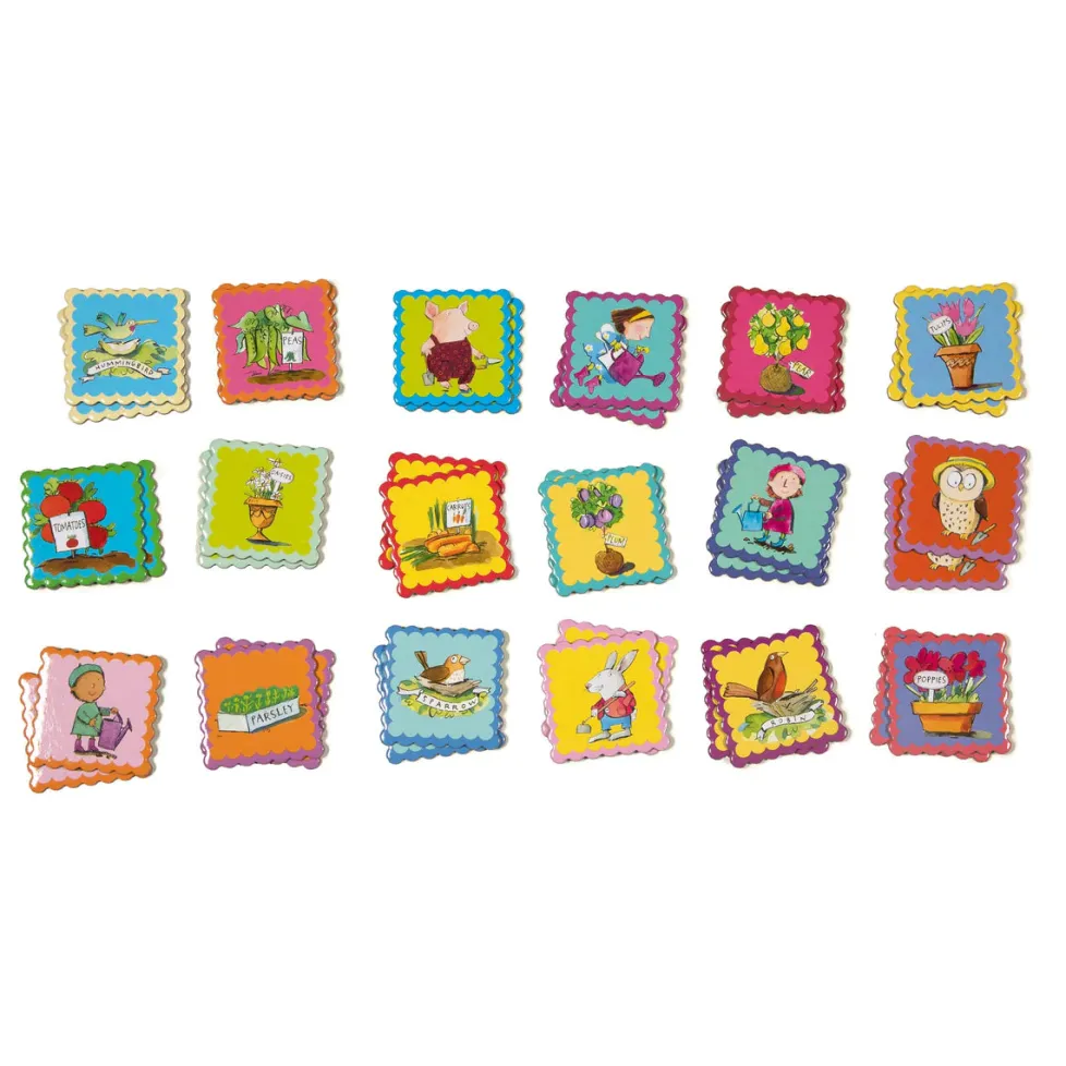 eeBoo Garden Little Square Memory Game