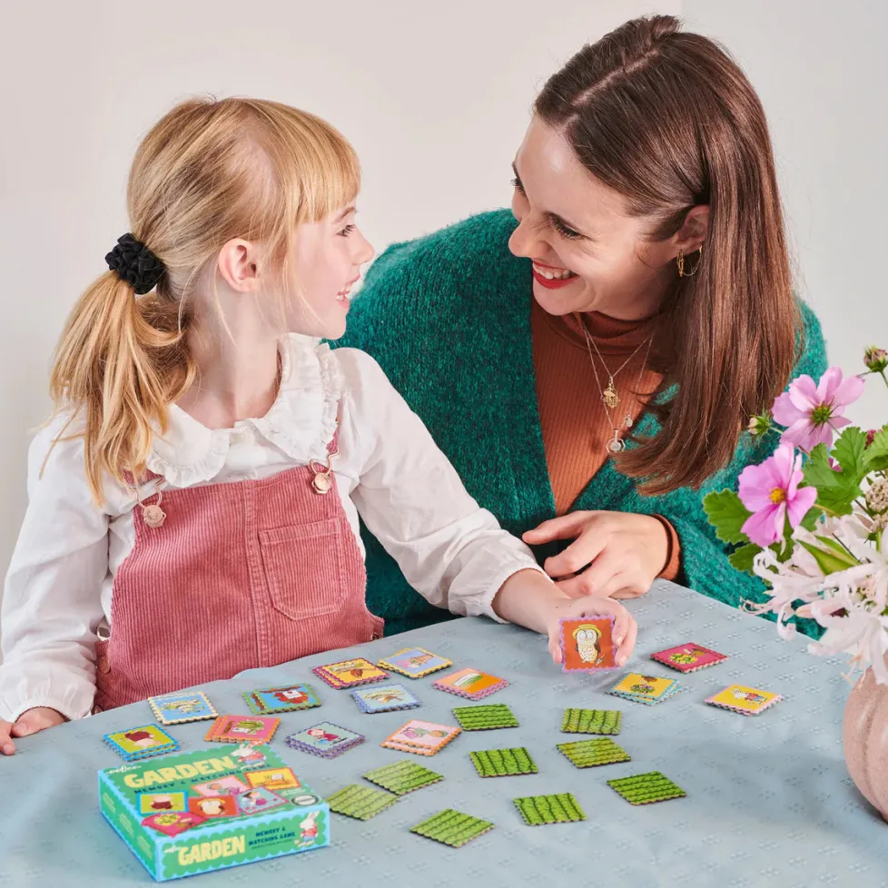 eeBoo Garden Little Square Memory Game