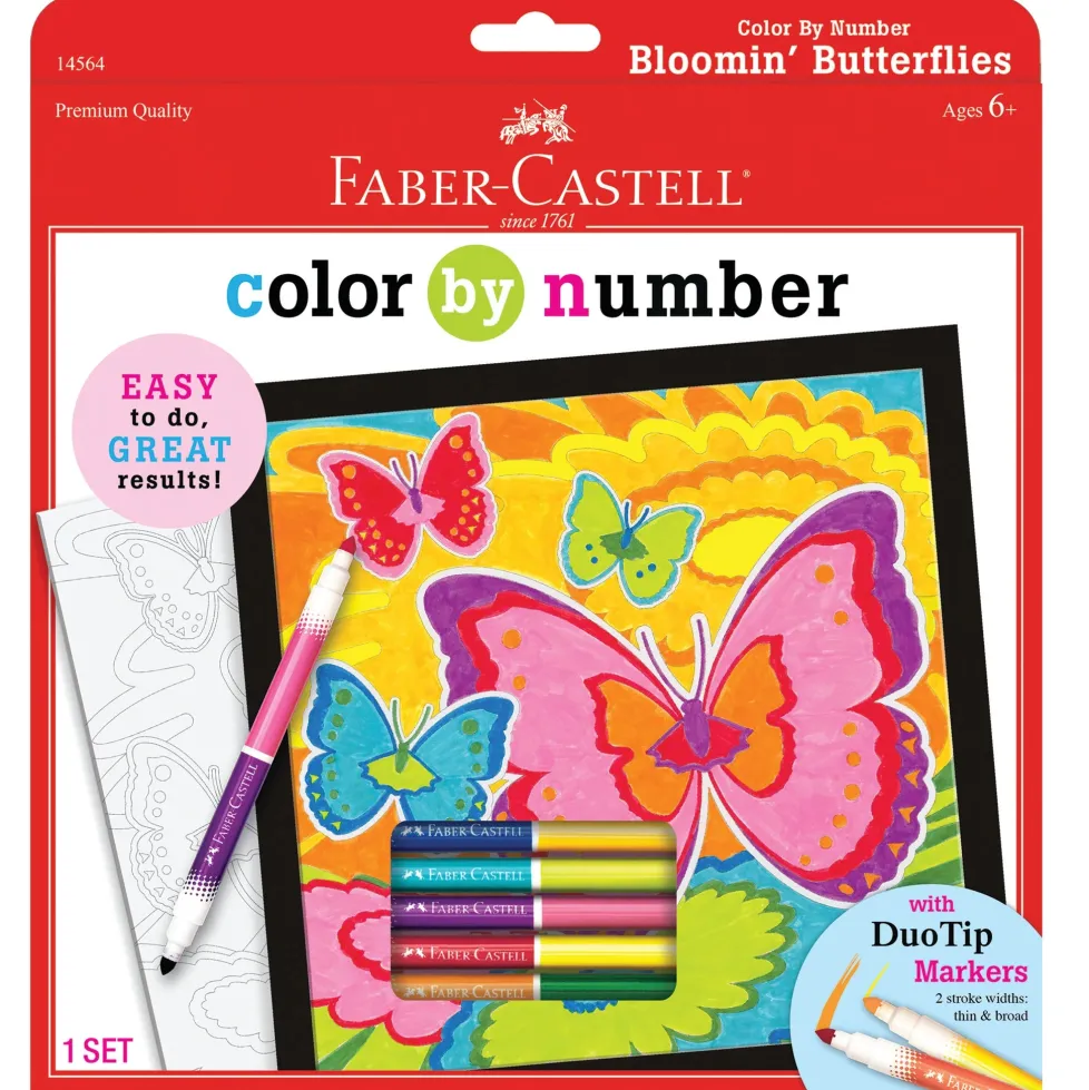 Faber-Castell Color by Number Bloomin' Butterflies