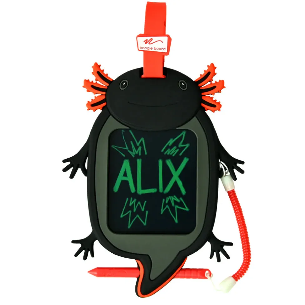 Boogie Board® Sketch Pals™ Doodle Board Backpack Clip - Alix Black Axolotl
