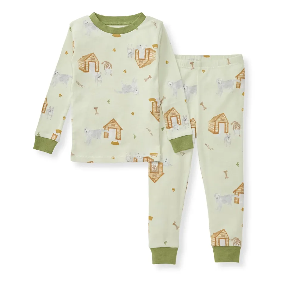 Burt's Bees Organic Two-Piece Pajamas Dog House