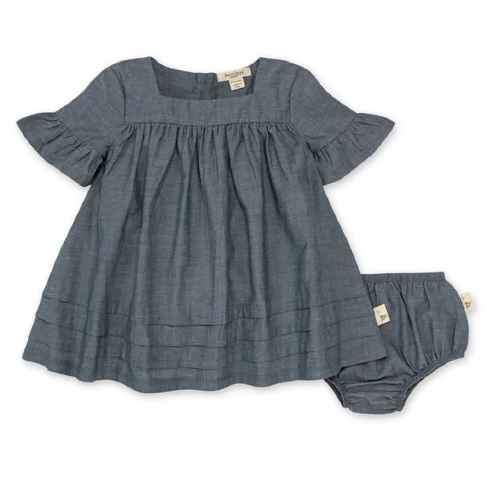Burt's Bees Organic Baby Chambray Cotton Dress