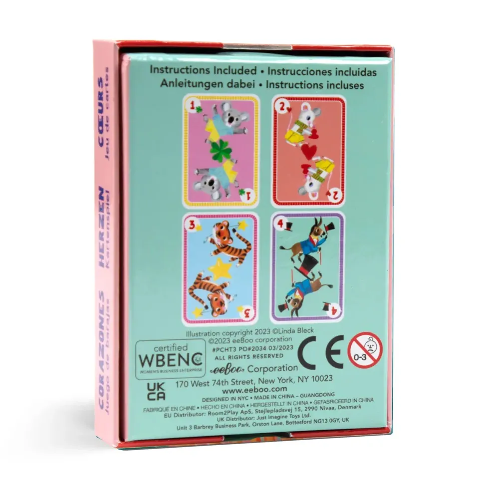 eeBoo Card Game Hearts