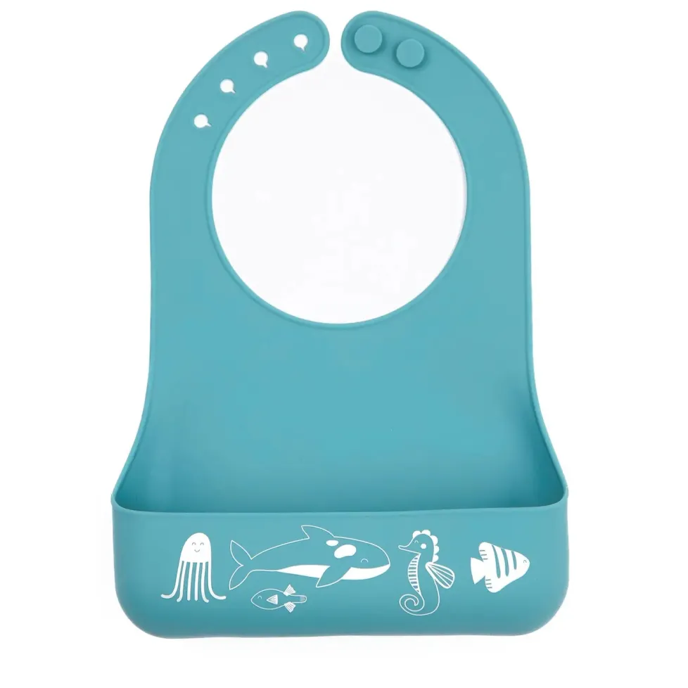Bella Tunno Little Bites Starter Bib: Ocean Friends