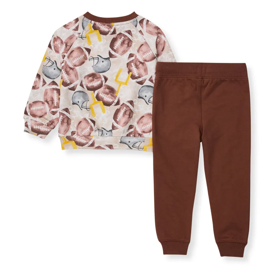 Burt's Bees Organic Baby Football Season Shirt and Pant Set