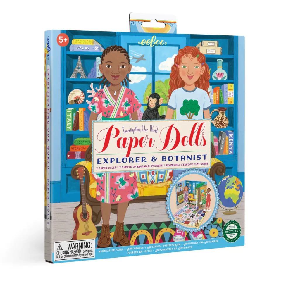eeBoo Paper Dolls- Explorer and Botanist