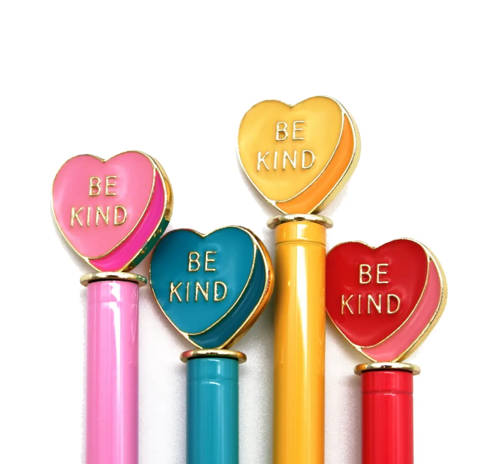 Snifty Pen Enamel Be Kind Heart Charm Pen (1 pen)