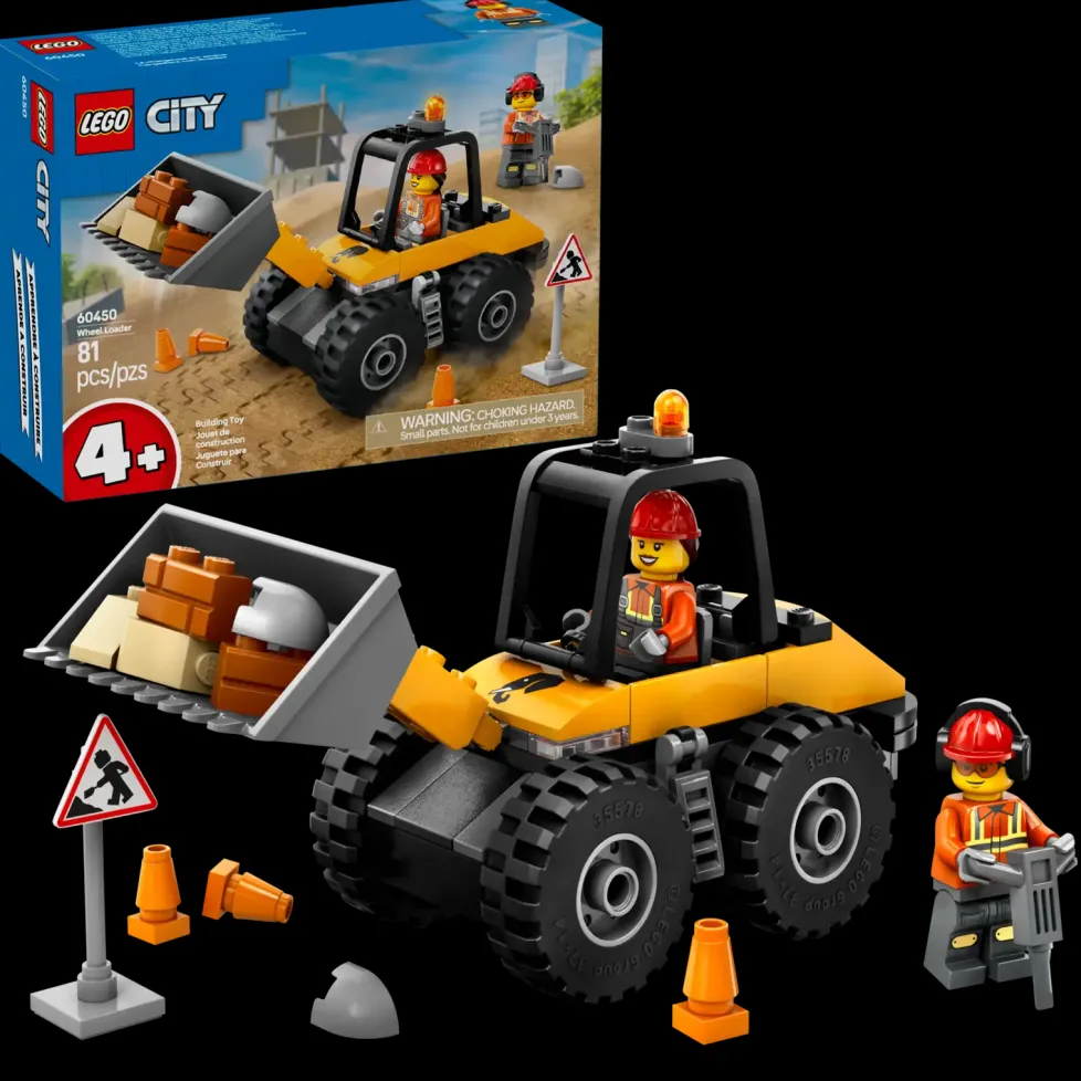 LEGO® City Yellow Construction Wheel Loader 60450