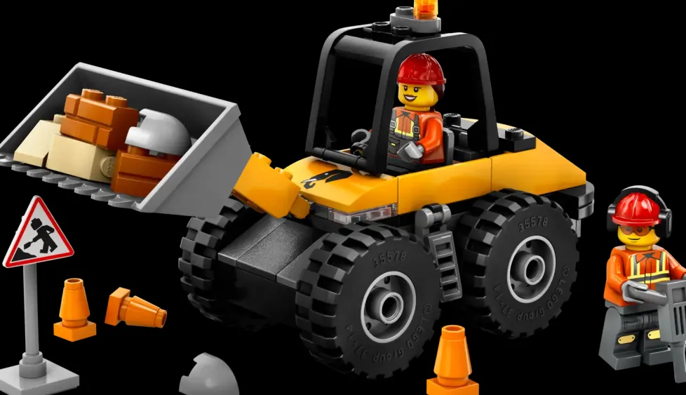 LEGO® City Yellow Construction Wheel Loader 60450