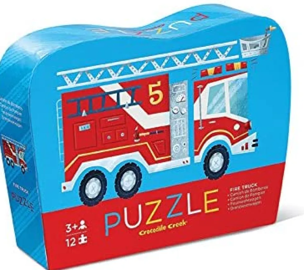 Crocodile Creek 12 Piece Mini Puzzle Fire Truck