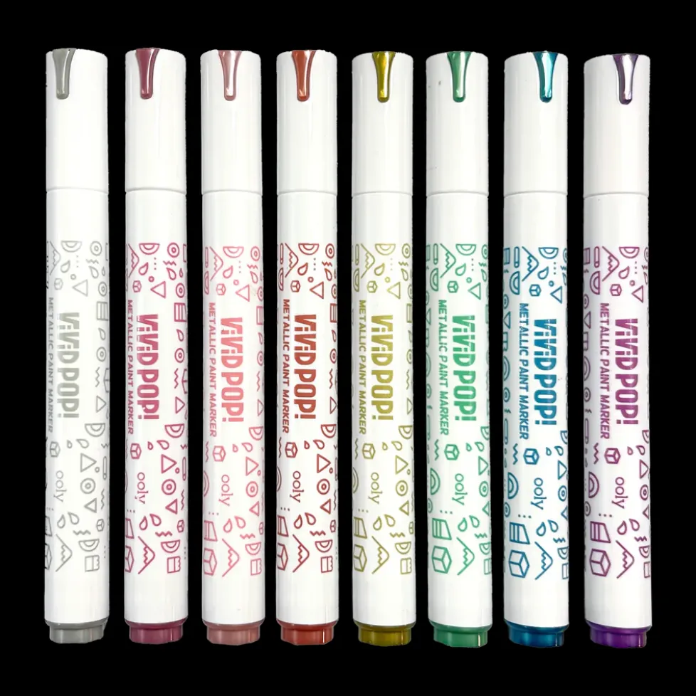 Ooly Vivid Pop! Water Based Paint Markers Metallic
