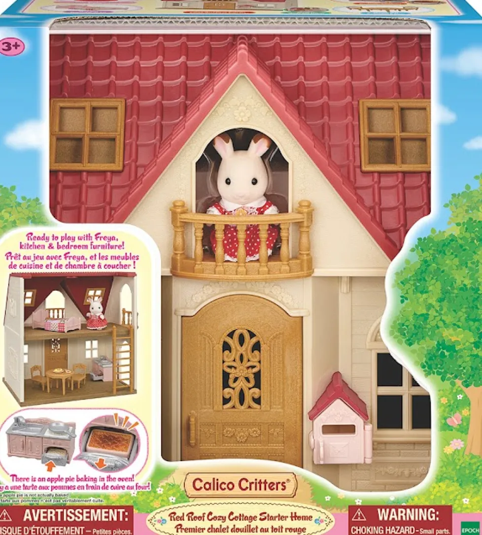 Calico Critters Red Roof Cozy Cottage Starter Home
