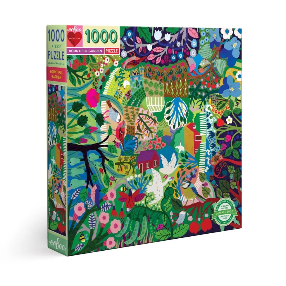 eeBoo 1000 Piece Puzzle Bountiful Garden