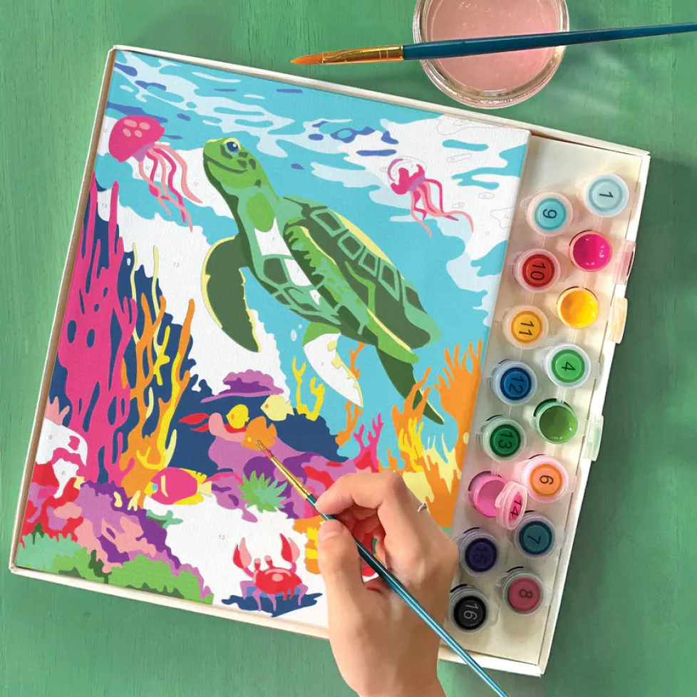 Bright Stripes iHeartArt Paint by Numbers: Amazing Ocean