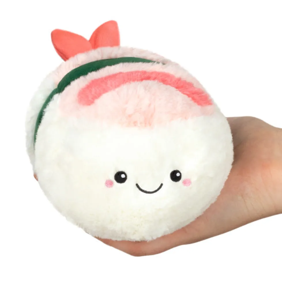 Squishable® Snugglemi Snackers: Shrimp Sushi 7"