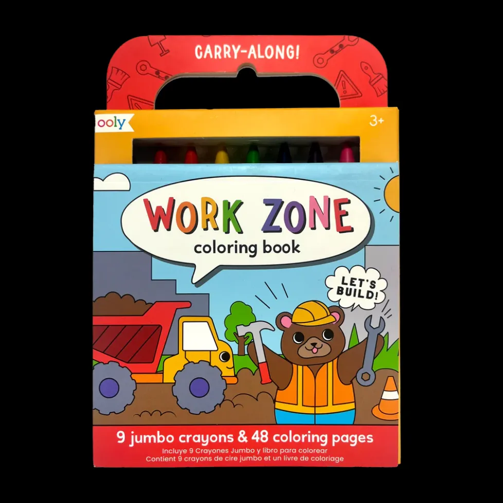 Ooly Carry-Along Coloring Book - Work Zone