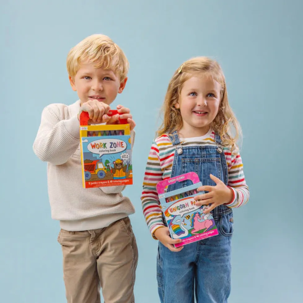 Ooly Carry-Along Coloring Book - Work Zone