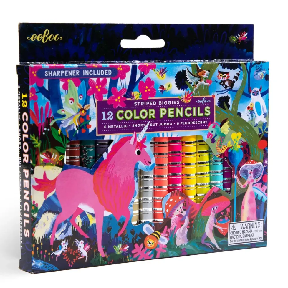 eeBoo Biggie Color Pencils: Magical Creatures