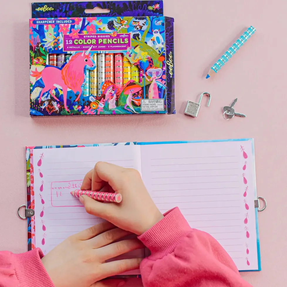 eeBoo Biggie Color Pencils: Magical Creatures
