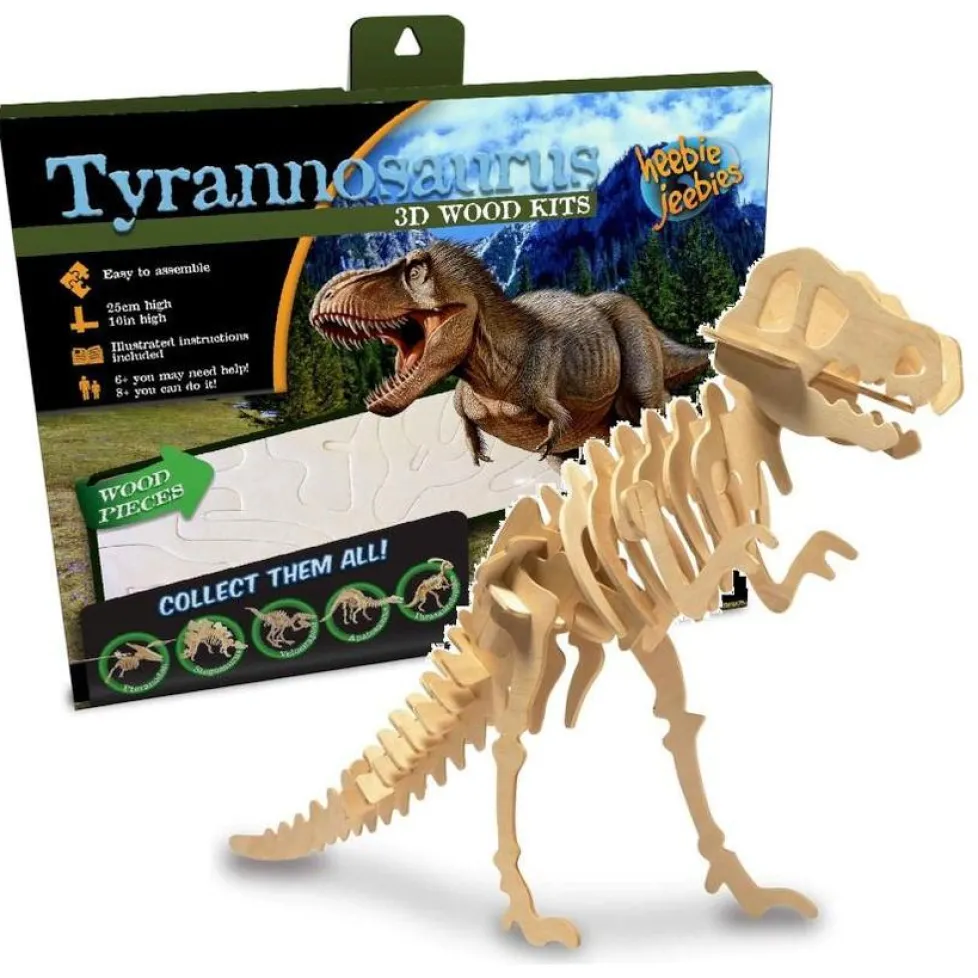 Heebie Jeebies Dinosaur 3D Wood Kits