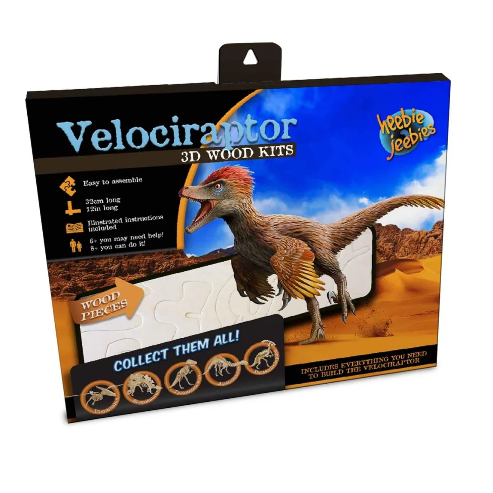 Heebie Jeebies Dinosaur 3D Wood Kits