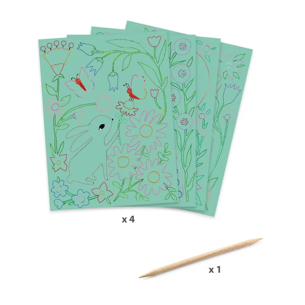 Djeco Scratch Cards Activity: Encounters