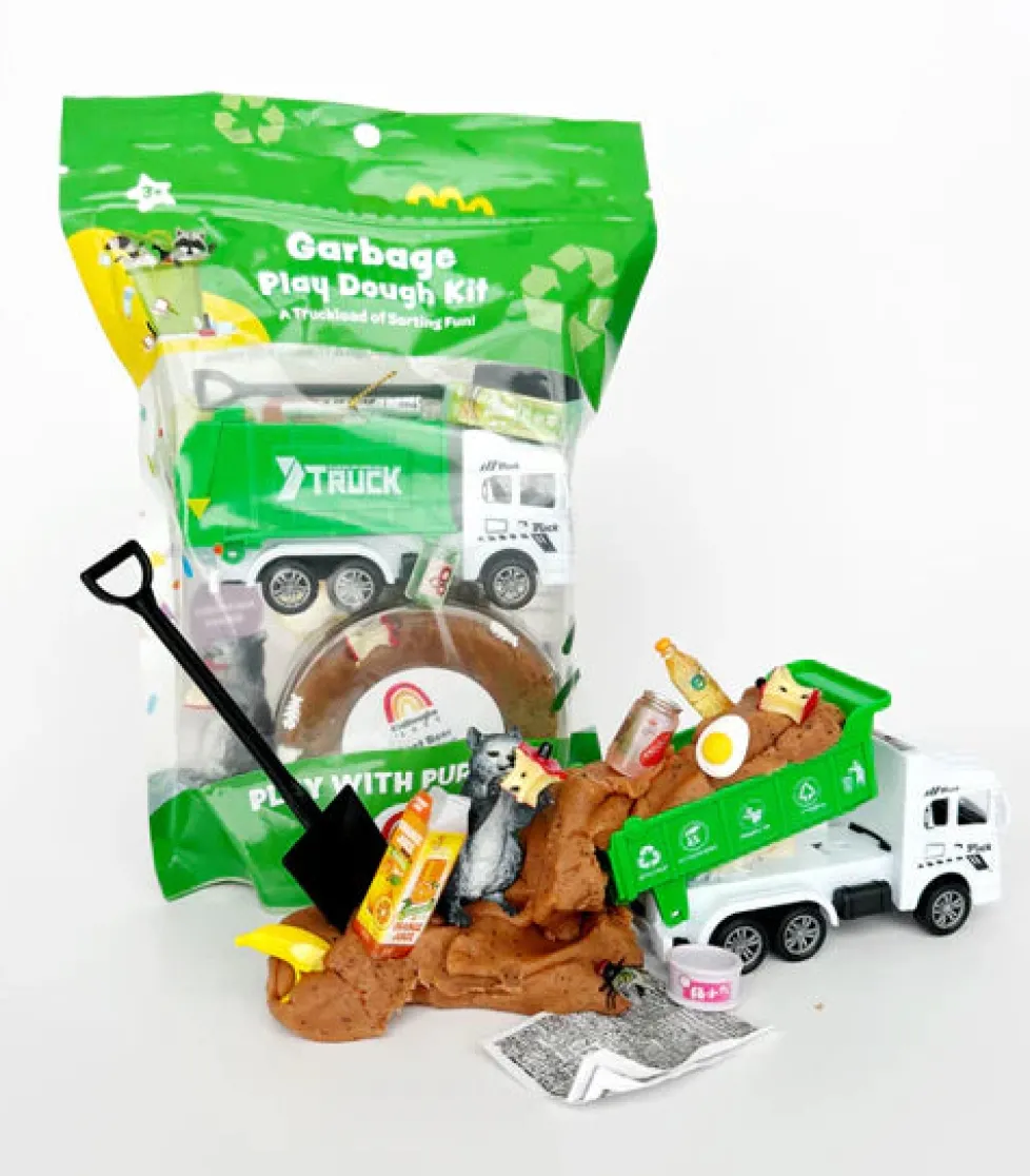 Earth Grown KidDough: Bagged Sensory Kit - Garbage