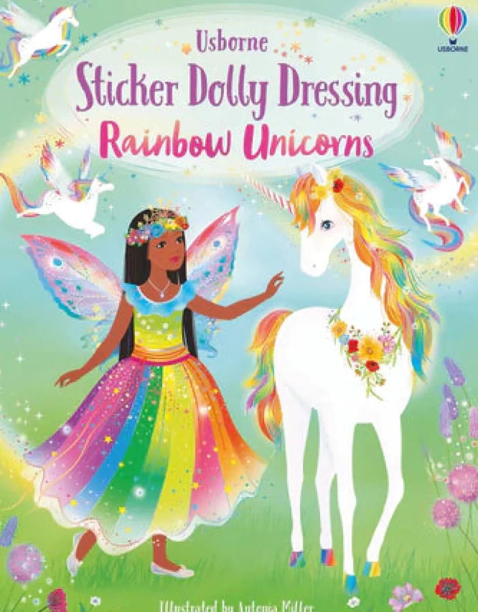 Usborne Sticker Dolly Dressing Rainbow Unicorns