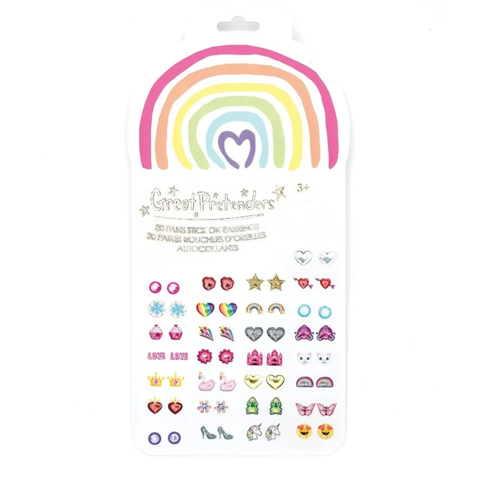 Great Pretenders Sticker Earrings: Rainbow Love