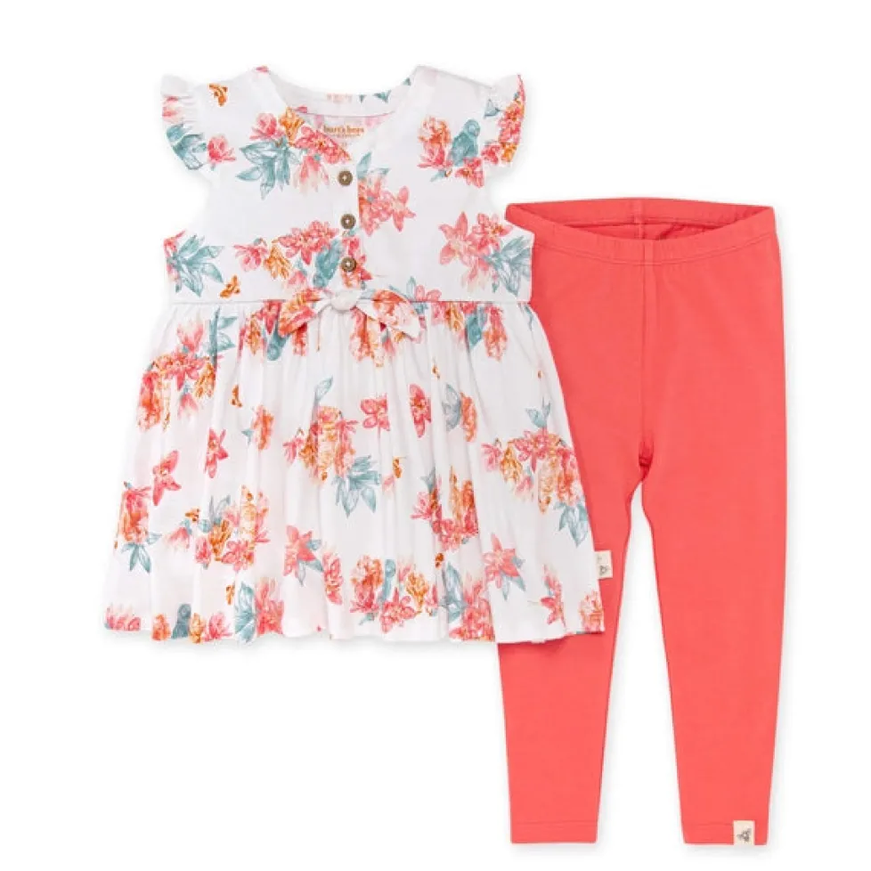 Burt's Bees Organic Baby Paradise Floral Tunic & Legging Set