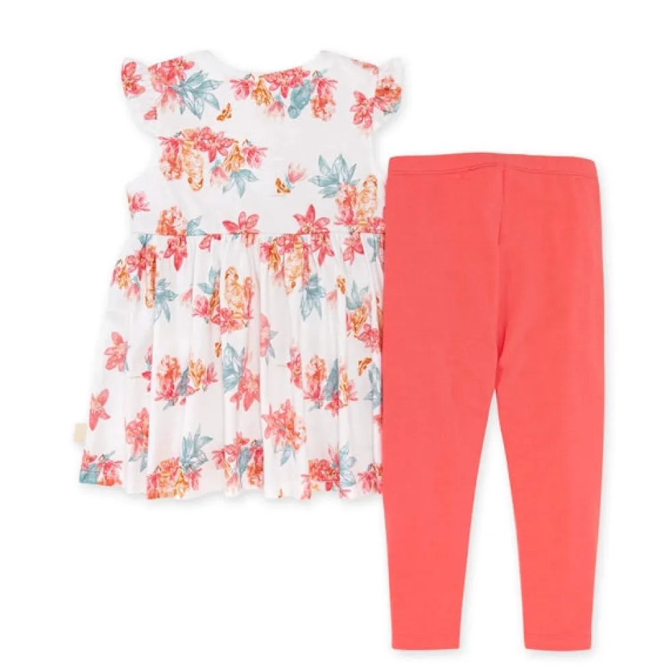Burt's Bees Organic Baby Paradise Floral Tunic & Legging Set