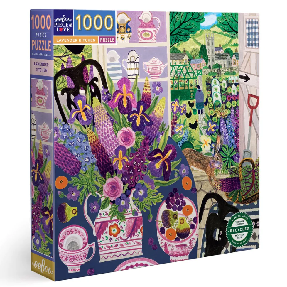 eeBoo 1000 Piece Puzzle Lavender Kitchen