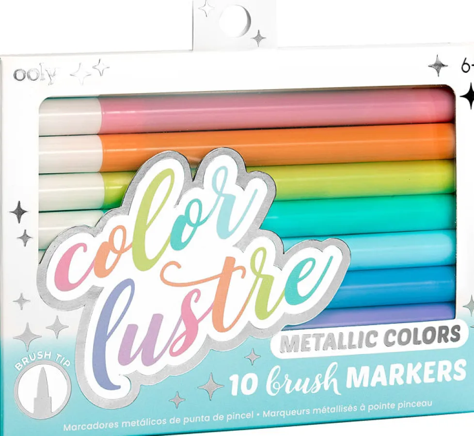 Ooly Pastel Color Lustre Metallic Brush Markers