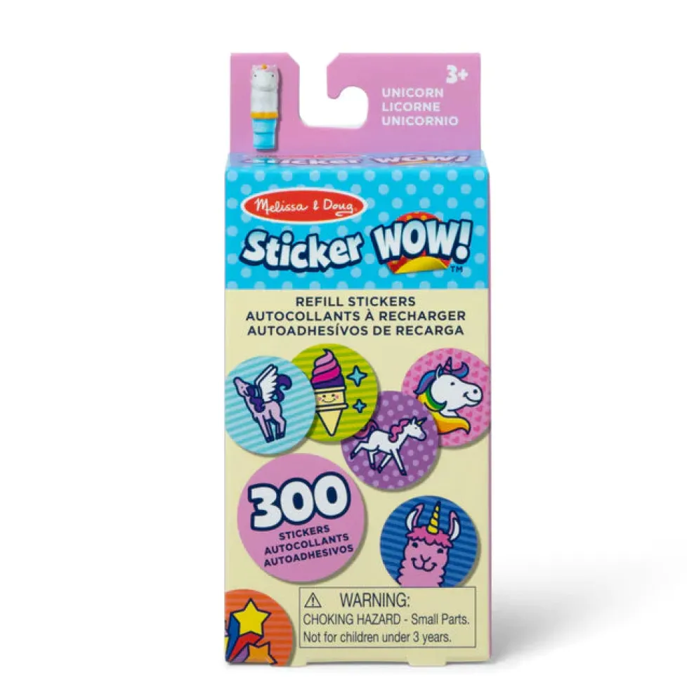 Melissa & Doug® Sticker WOW!® Refill Stickers – Unicorn (Stickers Only, 300+)