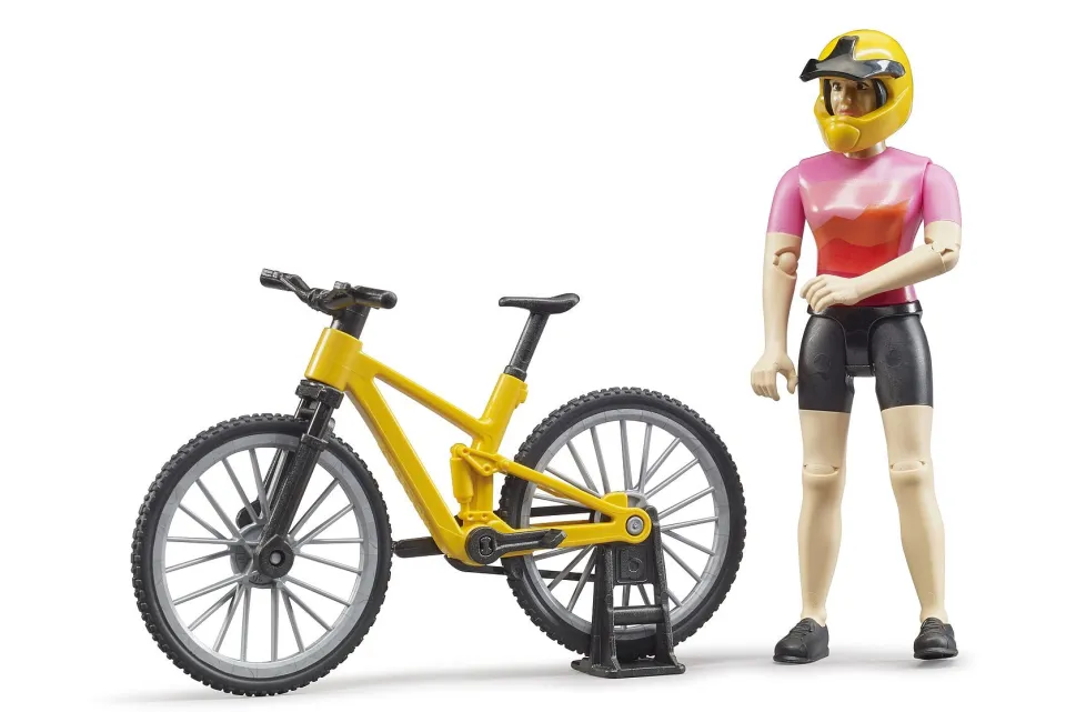 Bruder® Mountain Bike with Female Cyclist