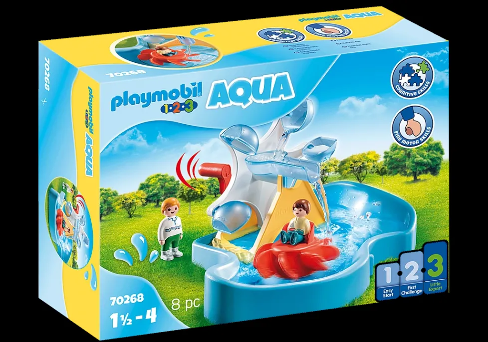 Playmobil 1.2.3 Aqua: Water Wheel Carousel 70268