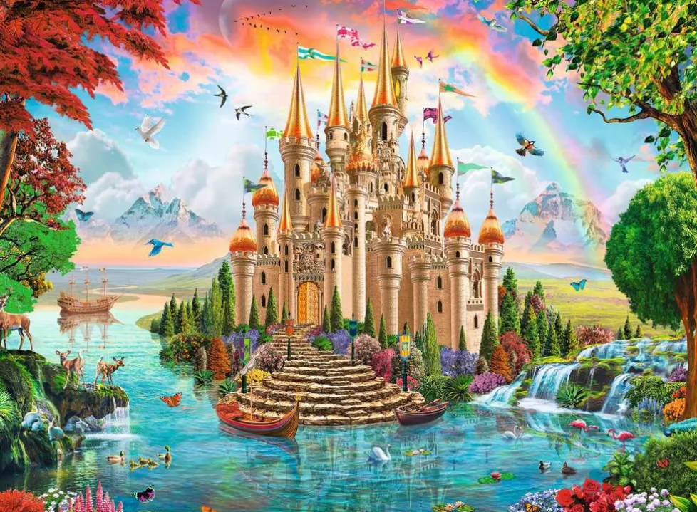 Ravensburger Puzzle 100 Piece Rainbow Castle