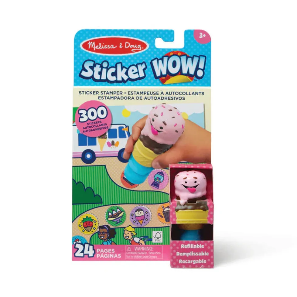 Melissa & Doug® Sticker WOW!® Activity Pad & Sticker Stamper - Ice Cream