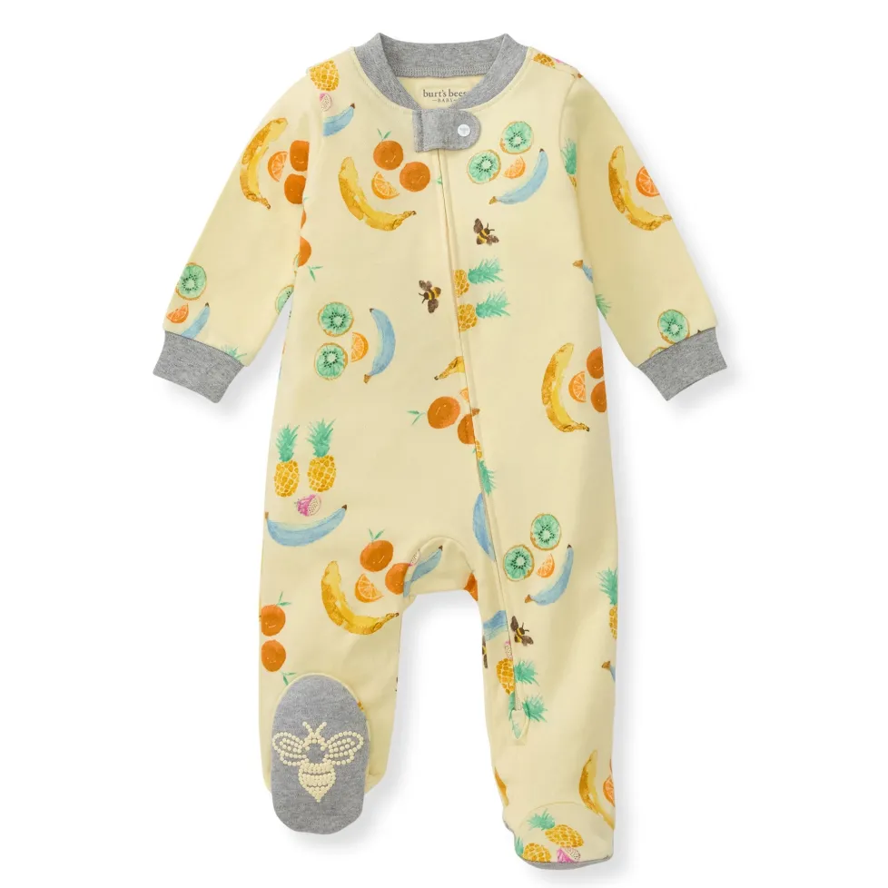 Burt's Bees Organic Baby One-Piece Sleep & Play Play With Your Food
